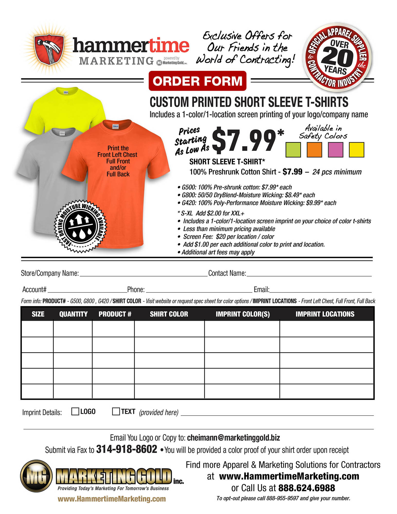 TShirt Special Hammer Time Marketing